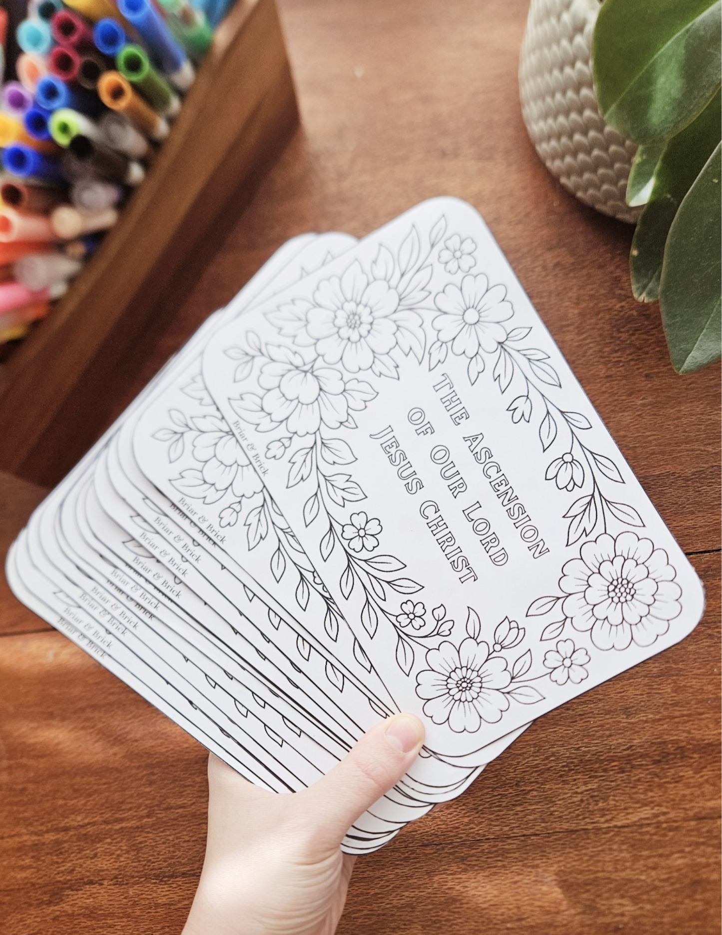[Digital Download] The Twelve Great Feasts Flashcards (Plus Free Pascha Card!) | Printable Orthodox Christian Flashcard Coloring Activity | Landscape orientation
