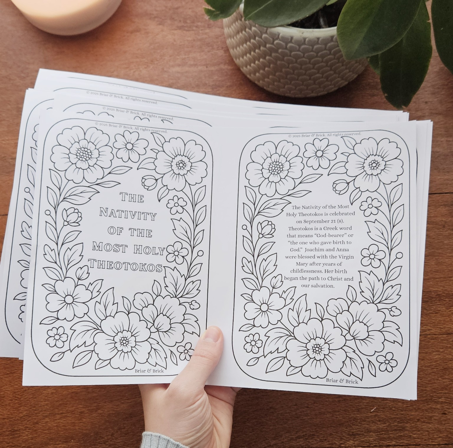[Digital Download] The Twelve Great Feasts Flashcards (Plus Free Pascha Card!) | Printable Orthodox Christian Flashcard Coloring Activity | Portrait Orientation